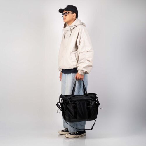 Alternative view of Fertig - Weep Black Tote Bag - Tas Olahraga Padel Praktis Pria Wanita Multi Kompartemen Free Wrist Strap